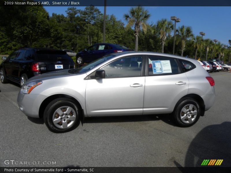 Silver Ice / Black 2009 Nissan Rogue S AWD