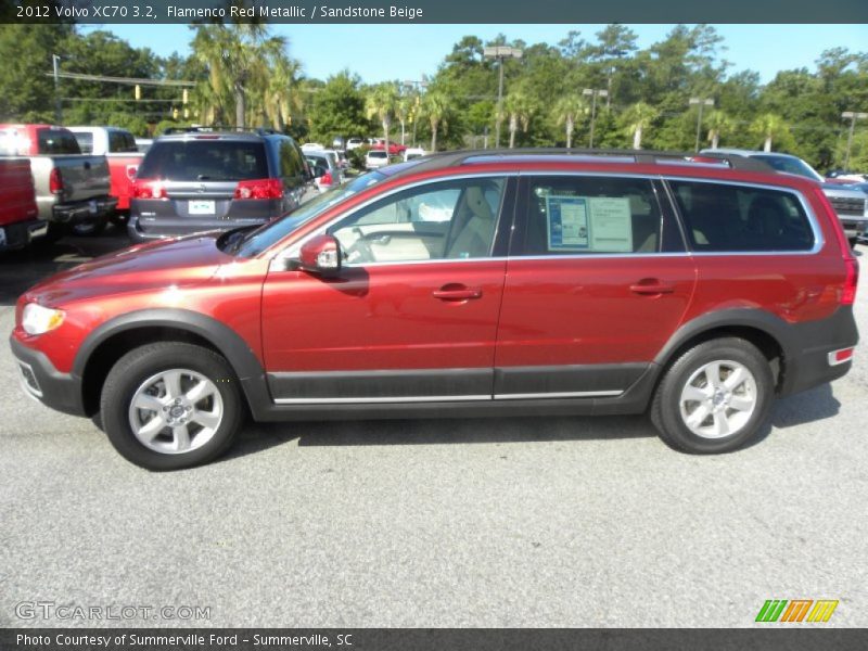 Flamenco Red Metallic / Sandstone Beige 2012 Volvo XC70 3.2
