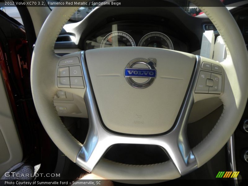 Flamenco Red Metallic / Sandstone Beige 2012 Volvo XC70 3.2