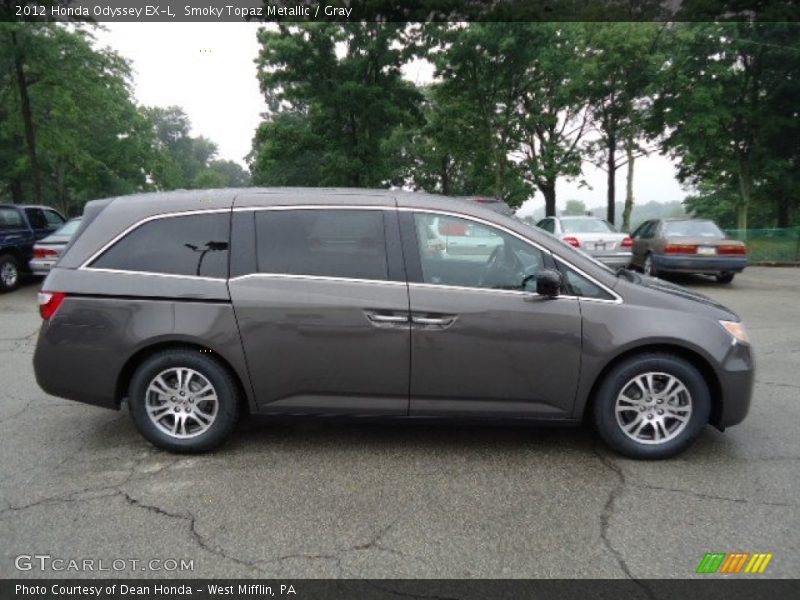 Smoky Topaz Metallic / Gray 2012 Honda Odyssey EX-L