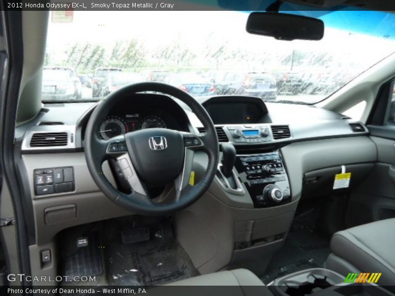 Smoky Topaz Metallic / Gray 2012 Honda Odyssey EX-L