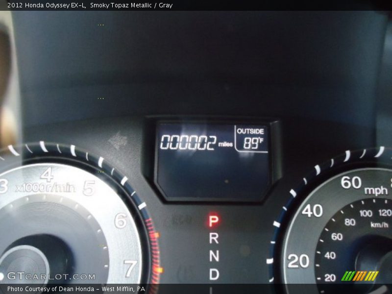 Smoky Topaz Metallic / Gray 2012 Honda Odyssey EX-L