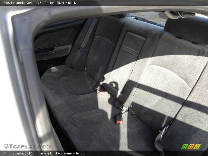 Brilliant Silver / Black 2004 Hyundai Sonata V6