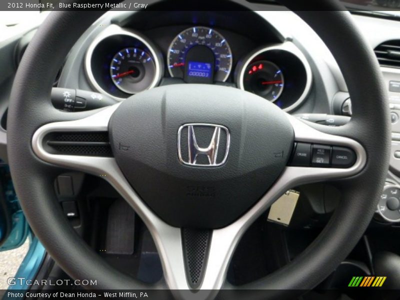 Blue Raspberry Metallic / Gray 2012 Honda Fit