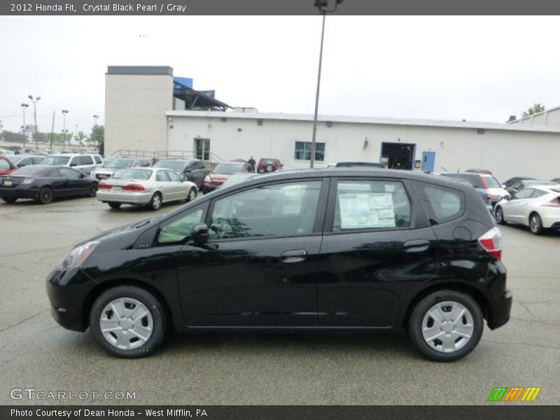 Crystal Black Pearl / Gray 2012 Honda Fit