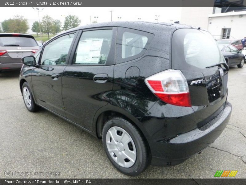 Crystal Black Pearl / Gray 2012 Honda Fit
