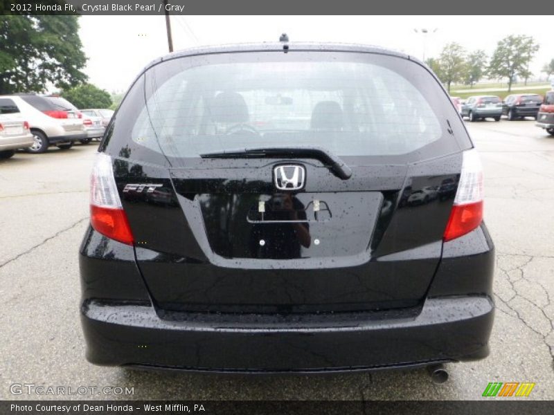 Crystal Black Pearl / Gray 2012 Honda Fit