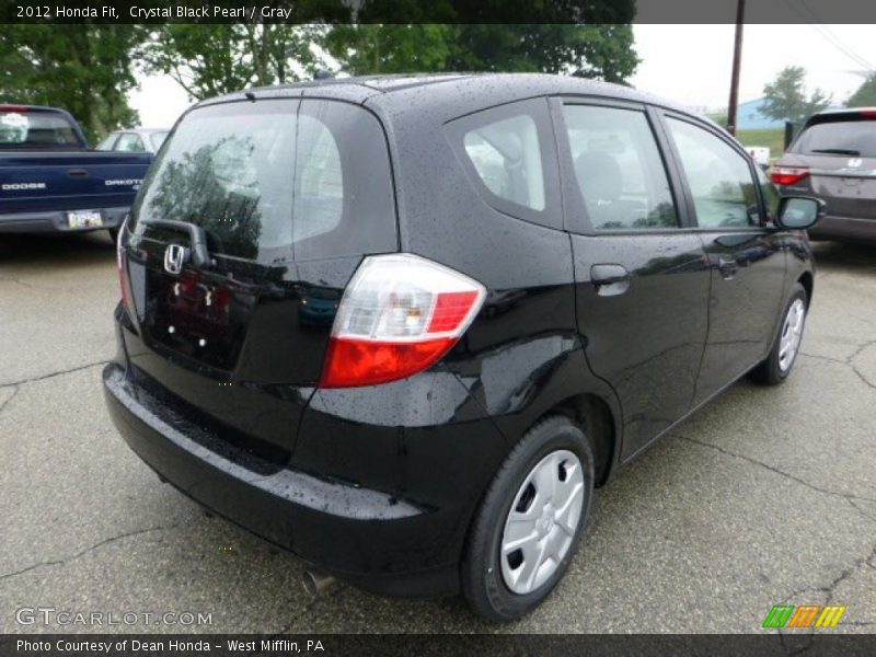 Crystal Black Pearl / Gray 2012 Honda Fit