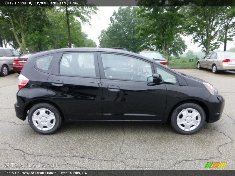 Crystal Black Pearl / Gray 2012 Honda Fit