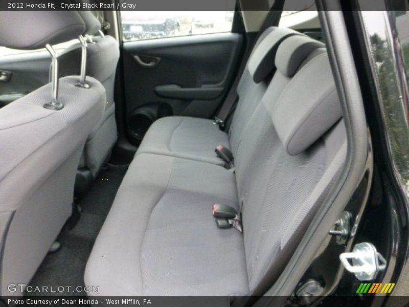 Crystal Black Pearl / Gray 2012 Honda Fit
