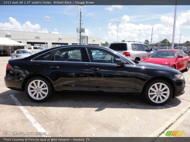 Brilliant Black / Nougat Brown 2013 Audi A6 2.0T quattro Sedan