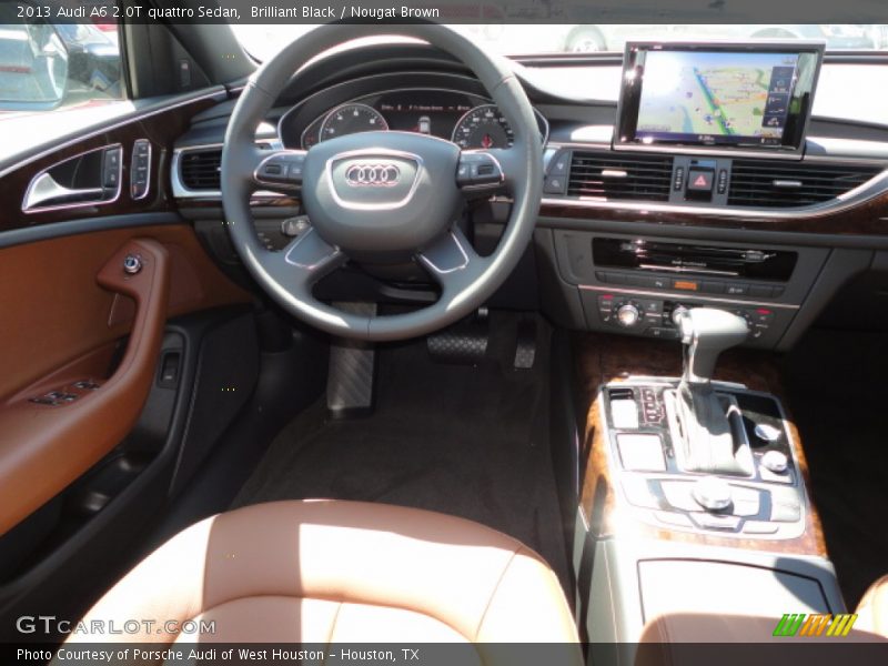 Brilliant Black / Nougat Brown 2013 Audi A6 2.0T quattro Sedan