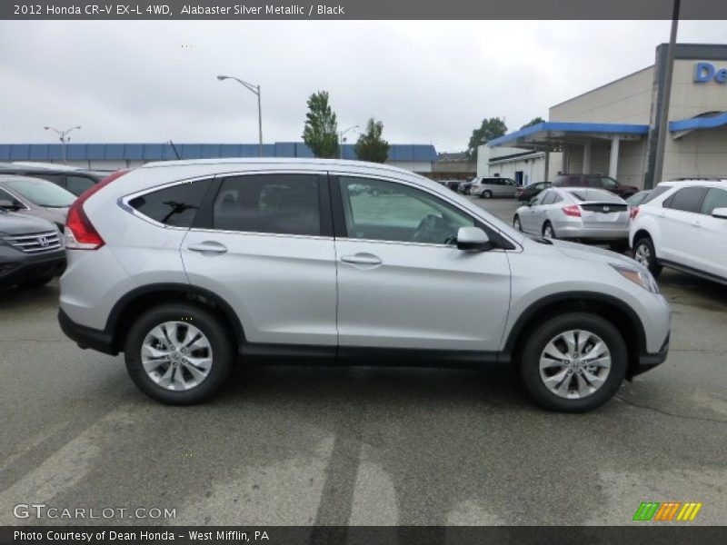 Alabaster Silver Metallic / Black 2012 Honda CR-V EX-L 4WD