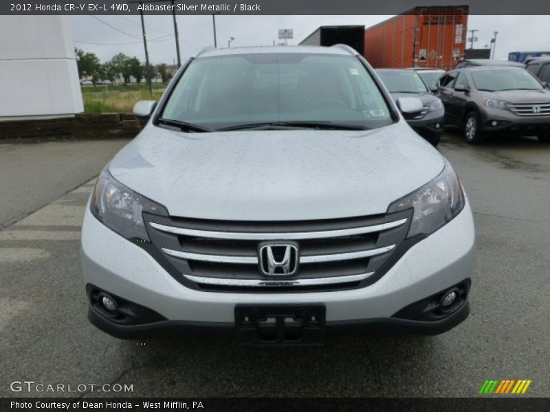 Alabaster Silver Metallic / Black 2012 Honda CR-V EX-L 4WD