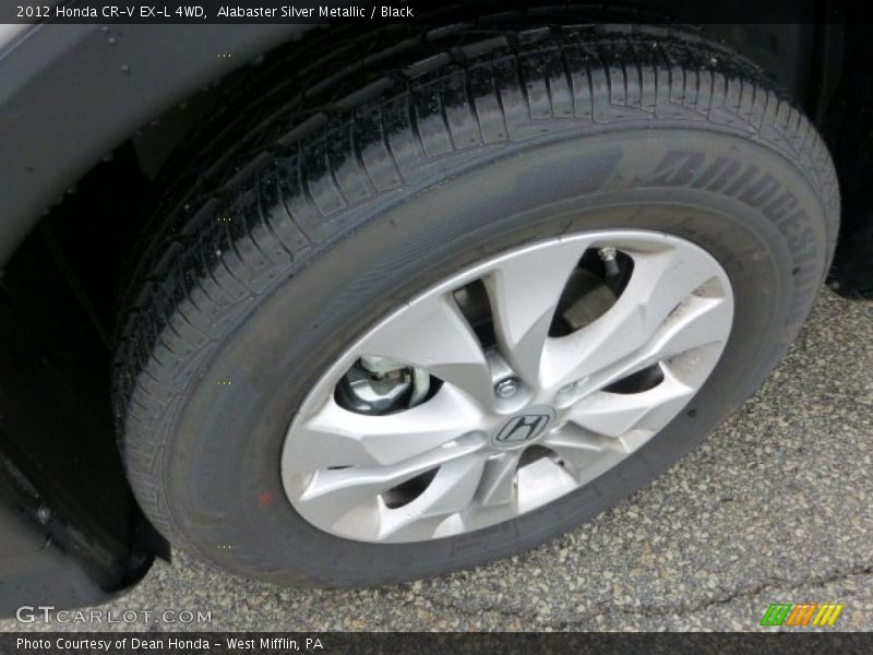 Alabaster Silver Metallic / Black 2012 Honda CR-V EX-L 4WD