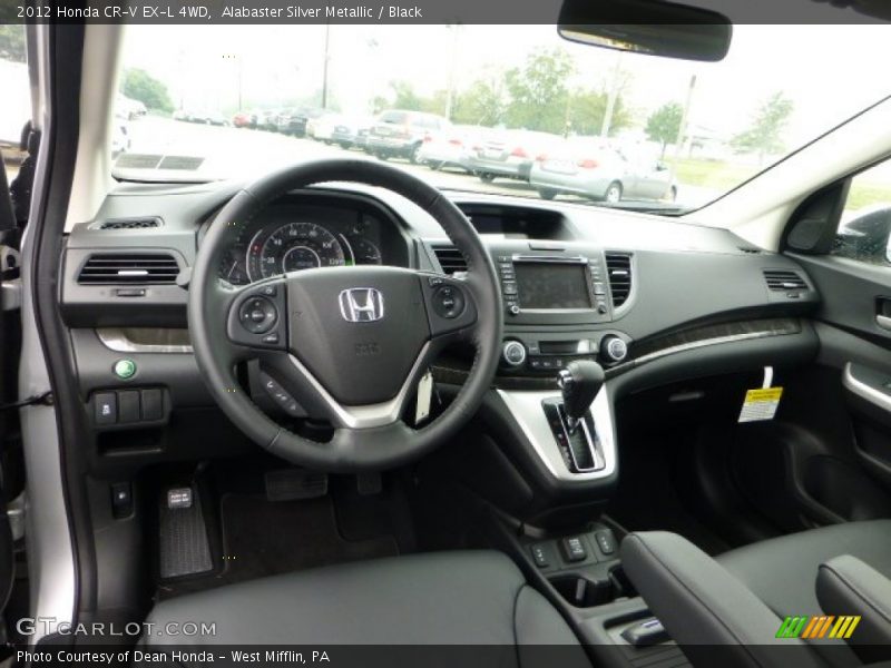 Alabaster Silver Metallic / Black 2012 Honda CR-V EX-L 4WD