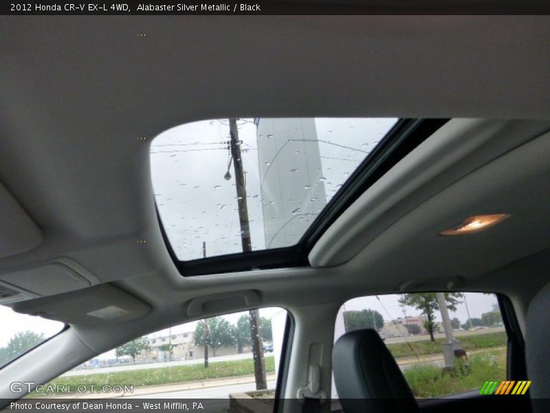 Alabaster Silver Metallic / Black 2012 Honda CR-V EX-L 4WD