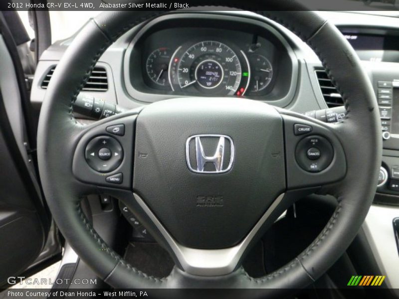 Alabaster Silver Metallic / Black 2012 Honda CR-V EX-L 4WD