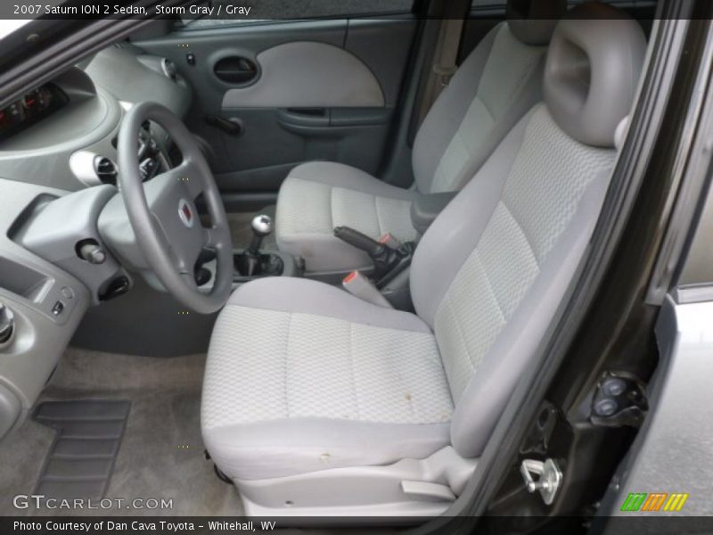 Storm Gray / Gray 2007 Saturn ION 2 Sedan