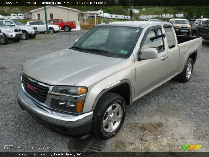 Silver Birch Metallic / Ebony 2009 GMC Canyon SLE Extended Cab