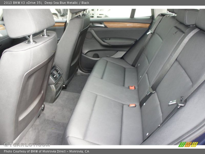 Deep Sea Blue Metallic / Black 2013 BMW X3 xDrive 35i