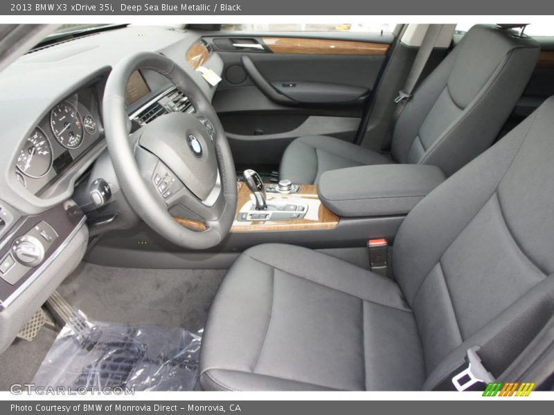 Deep Sea Blue Metallic / Black 2013 BMW X3 xDrive 35i