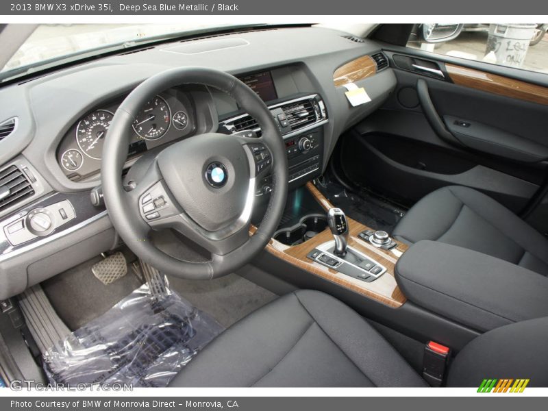 Deep Sea Blue Metallic / Black 2013 BMW X3 xDrive 35i