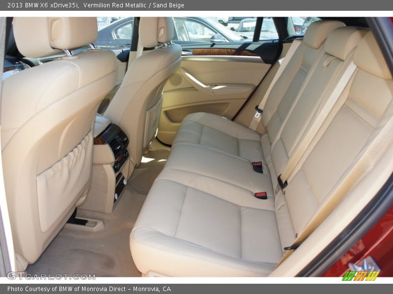 Rear Seat of 2013 X6 xDrive35i