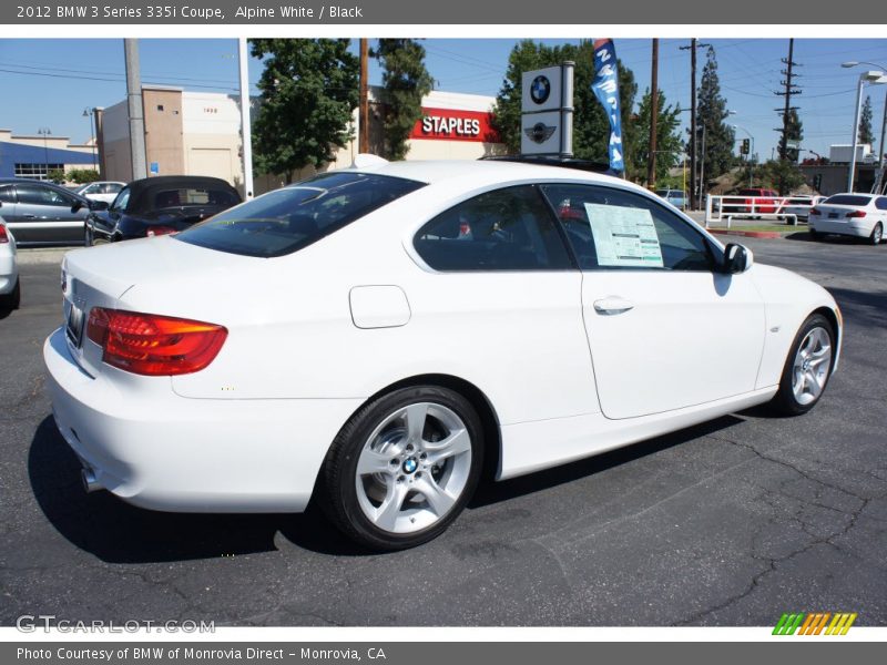 Alpine White / Black 2012 BMW 3 Series 335i Coupe