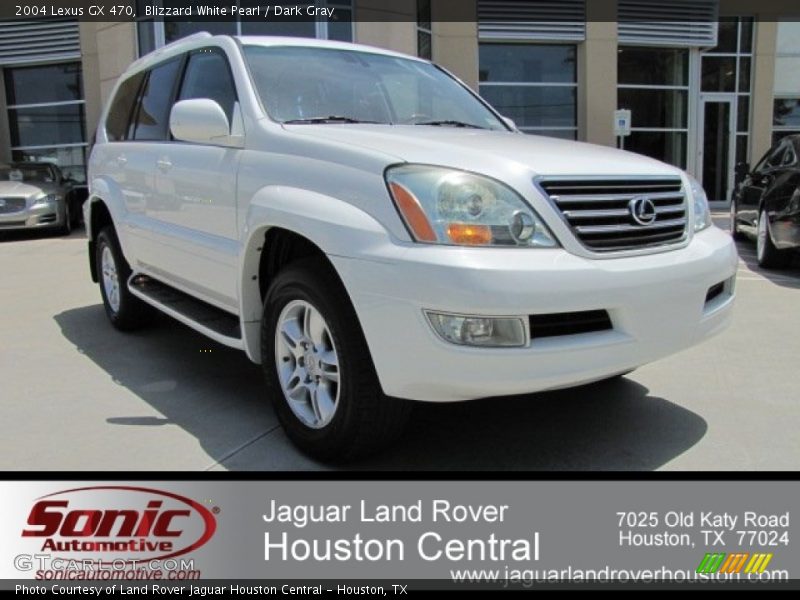 Blizzard White Pearl / Dark Gray 2004 Lexus GX 470