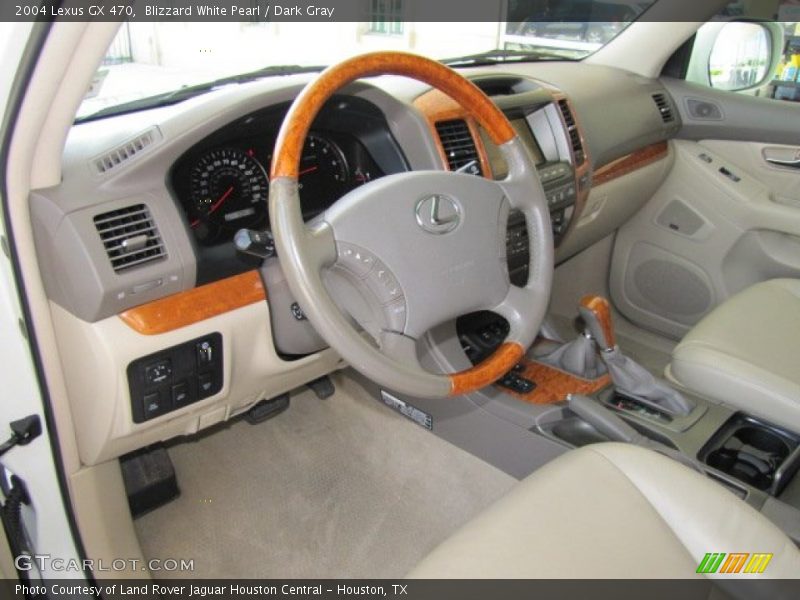 Blizzard White Pearl / Dark Gray 2004 Lexus GX 470