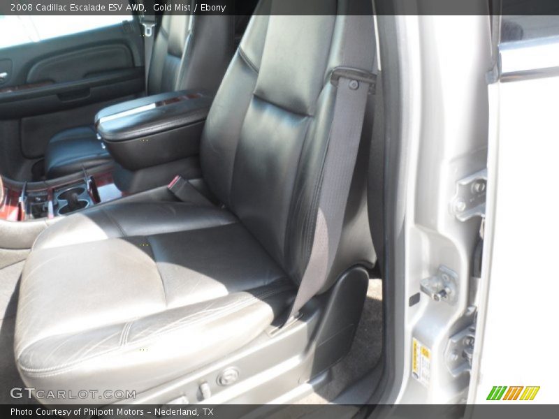 Gold Mist / Ebony 2008 Cadillac Escalade ESV AWD