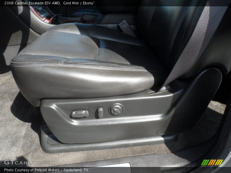 Gold Mist / Ebony 2008 Cadillac Escalade ESV AWD