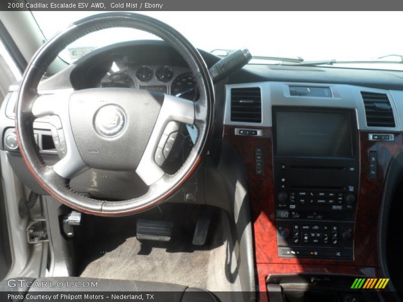 Gold Mist / Ebony 2008 Cadillac Escalade ESV AWD