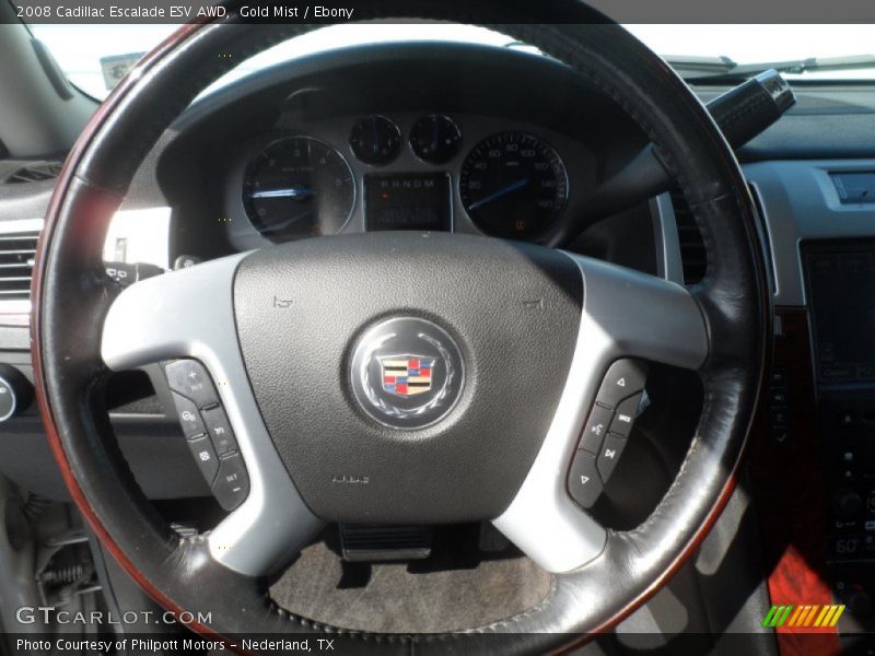Gold Mist / Ebony 2008 Cadillac Escalade ESV AWD