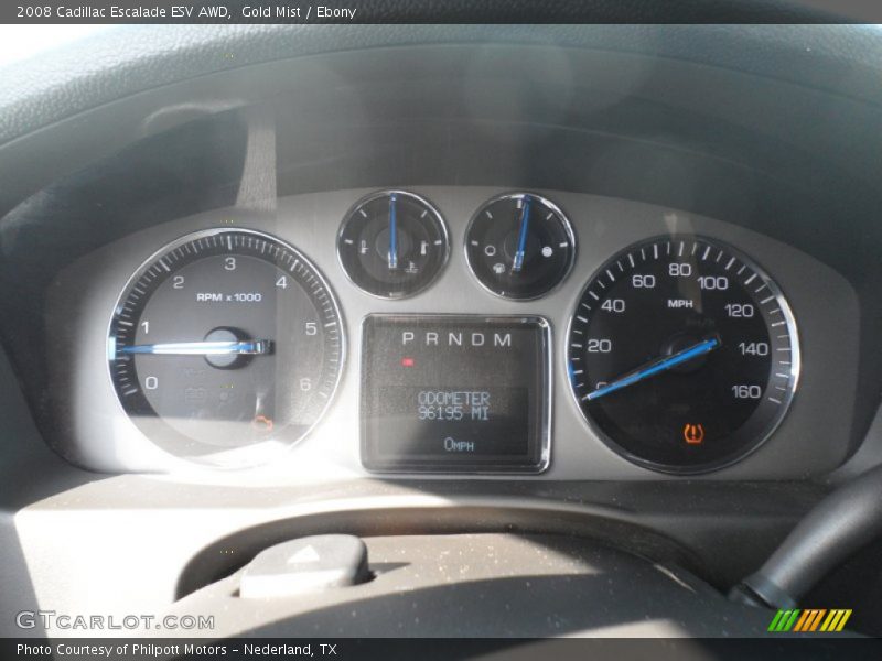 Gold Mist / Ebony 2008 Cadillac Escalade ESV AWD