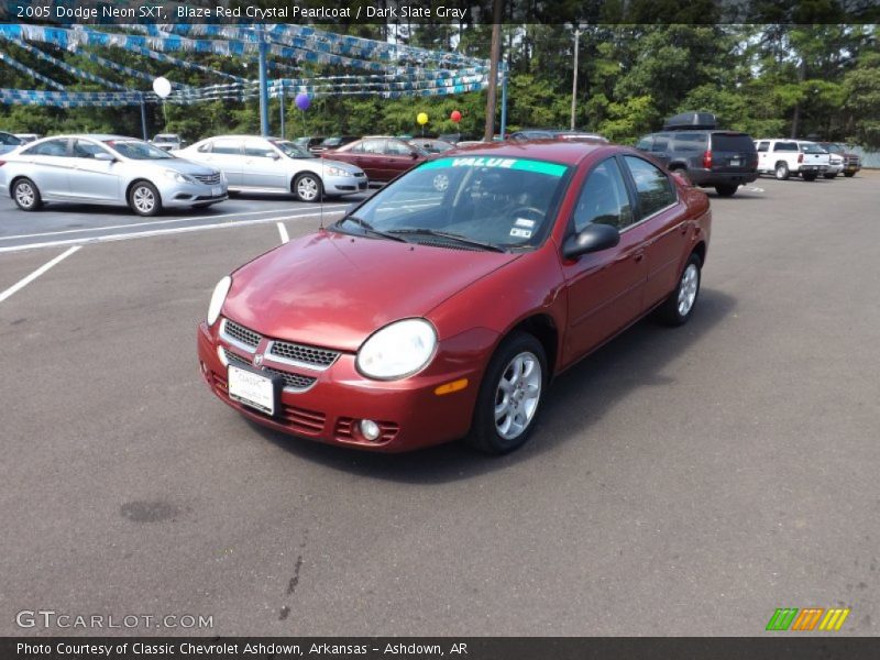 Blaze Red Crystal Pearlcoat / Dark Slate Gray 2005 Dodge Neon SXT