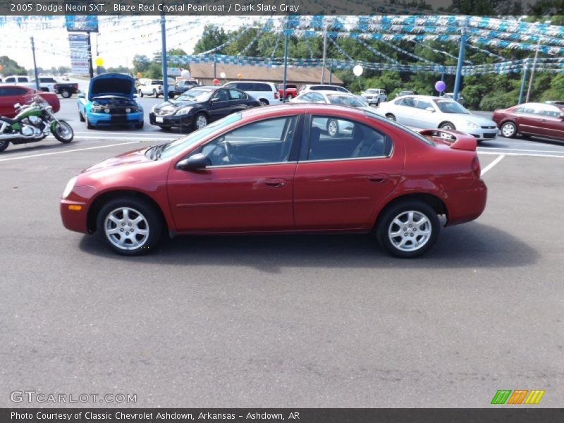 Blaze Red Crystal Pearlcoat / Dark Slate Gray 2005 Dodge Neon SXT