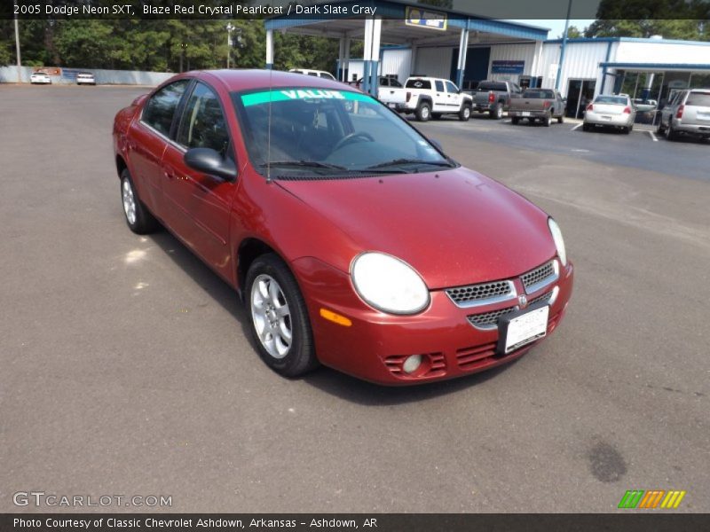 Blaze Red Crystal Pearlcoat / Dark Slate Gray 2005 Dodge Neon SXT