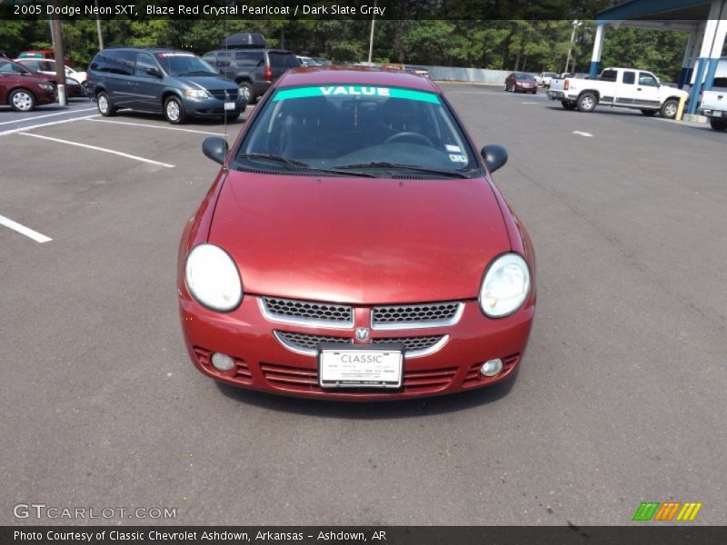 Blaze Red Crystal Pearlcoat / Dark Slate Gray 2005 Dodge Neon SXT