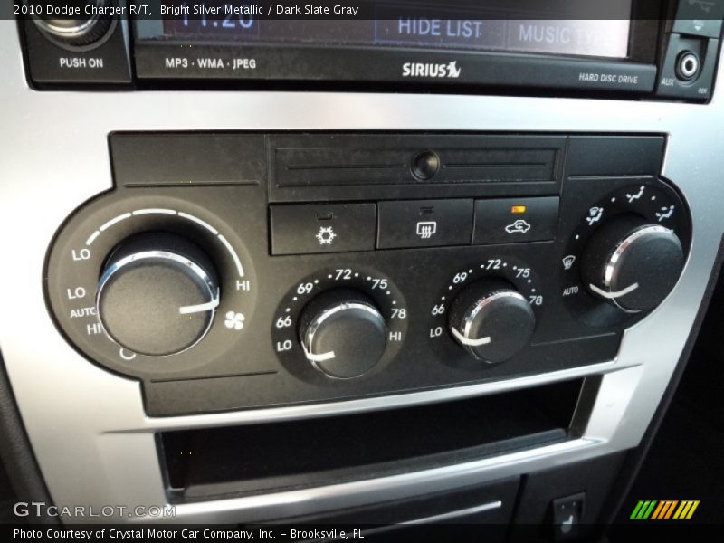 Bright Silver Metallic / Dark Slate Gray 2010 Dodge Charger R/T