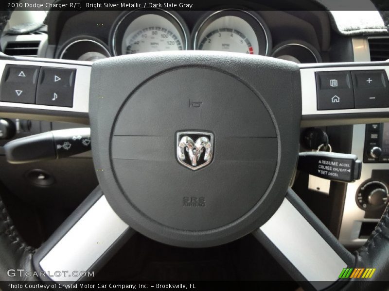 Bright Silver Metallic / Dark Slate Gray 2010 Dodge Charger R/T