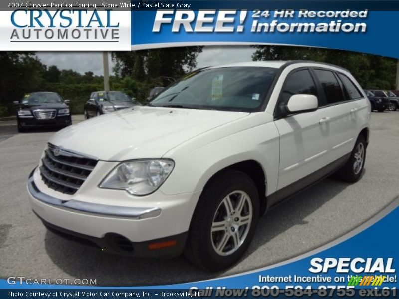 Stone White / Pastel Slate Gray 2007 Chrysler Pacifica Touring