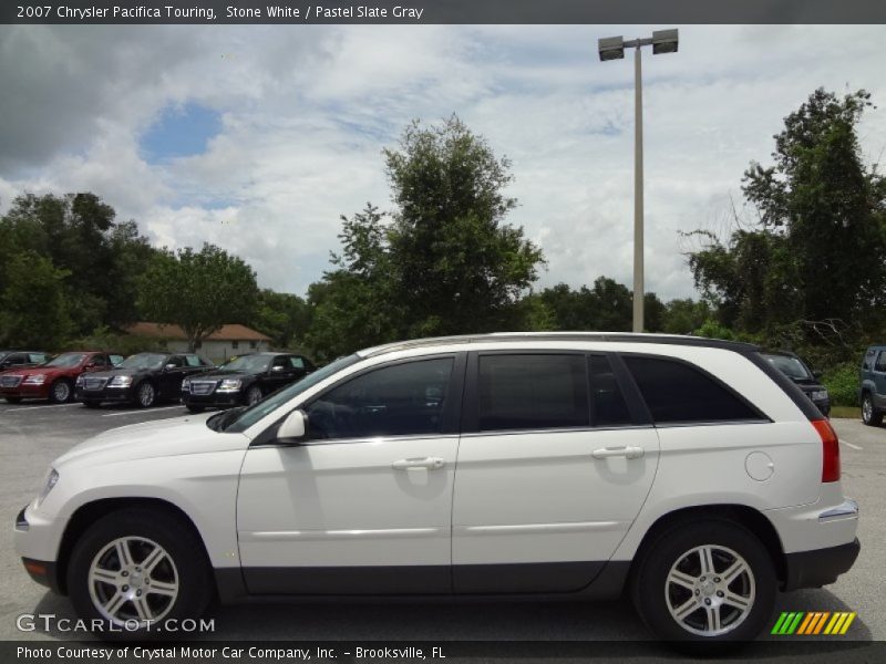 Stone White / Pastel Slate Gray 2007 Chrysler Pacifica Touring