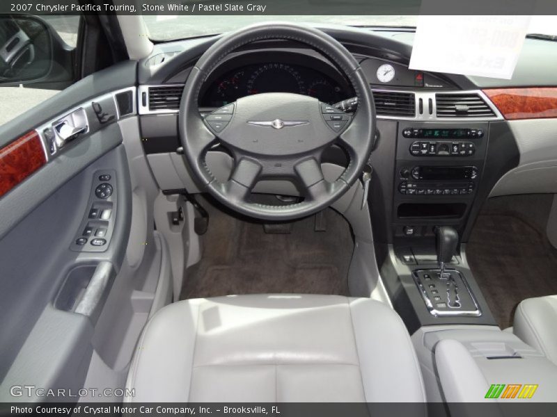 Stone White / Pastel Slate Gray 2007 Chrysler Pacifica Touring