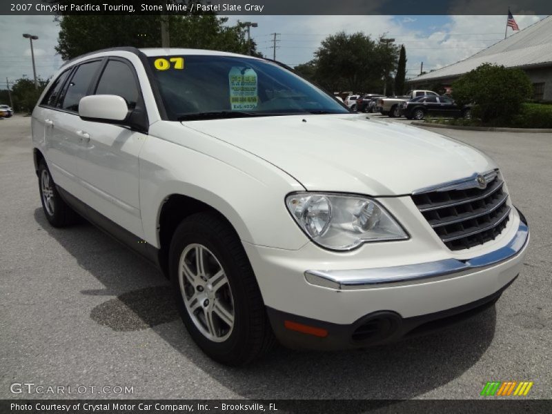 Stone White / Pastel Slate Gray 2007 Chrysler Pacifica Touring