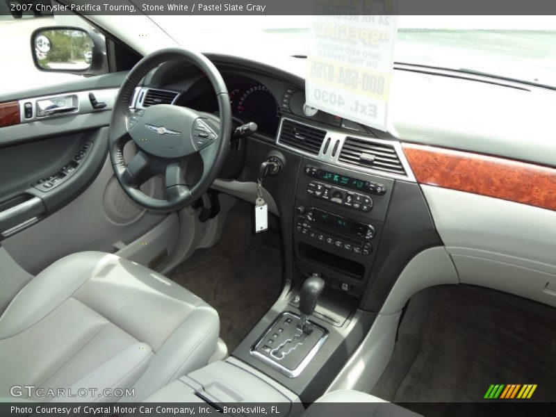 Stone White / Pastel Slate Gray 2007 Chrysler Pacifica Touring