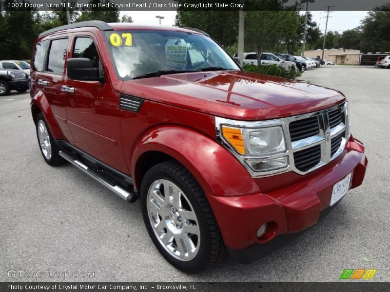 Inferno Red Crystal Pearl / Dark Slate Gray/Light Slate Gray 2007 Dodge Nitro SLT