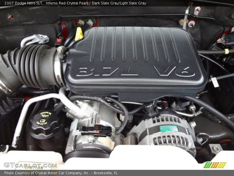 Inferno Red Crystal Pearl / Dark Slate Gray/Light Slate Gray 2007 Dodge Nitro SLT