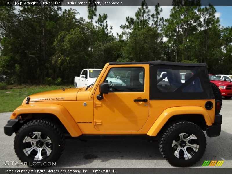 Crush Orange / Black/Dark Saddle 2012 Jeep Wrangler Rubicon 4X4